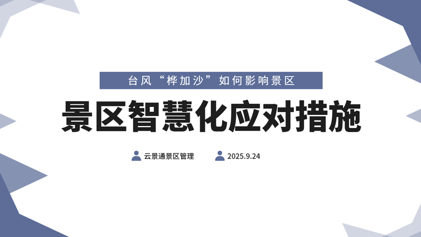 台风“桦加沙”如何影响景区？智慧景区该如何应对？